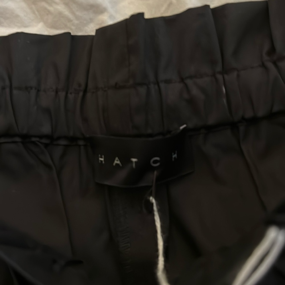 HATCH drawstring “Balun Pant” in black. Size 2